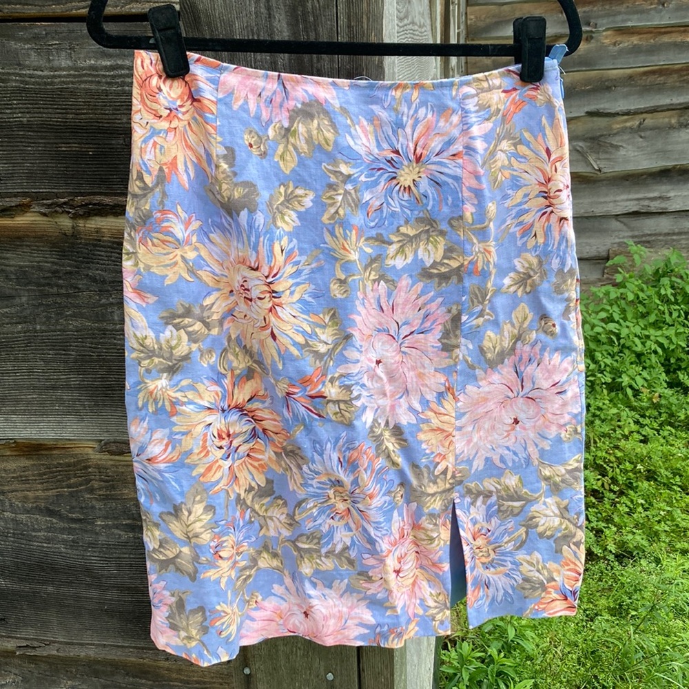 Talbots linen skirt